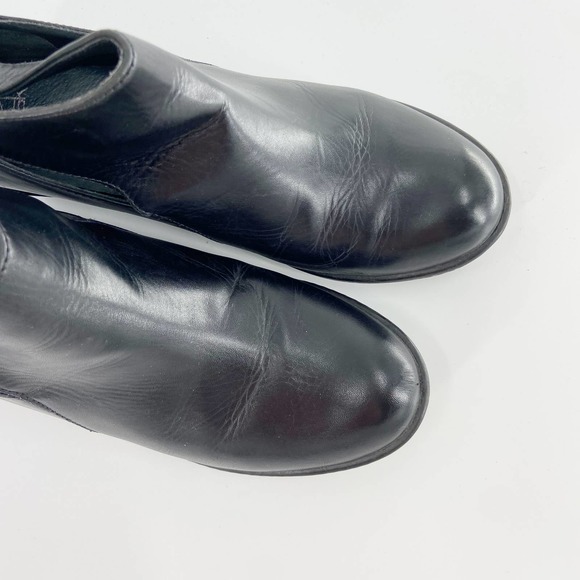 Dansko Black Bonita Cutout Back Zip Block Heel Booties Size EU 41 - Picture 4 of 14